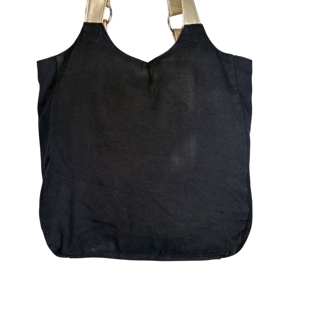 Disney Mickey Mouse Y2K Pink Black Silver Canvas Tote Bag Vintage Style - Picture 3 of 15